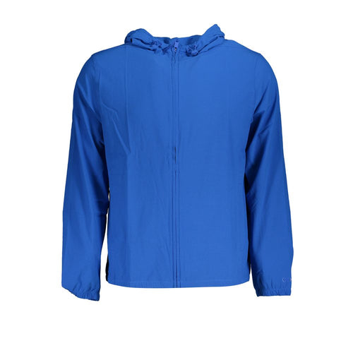 Blue Polyester Men's Sports Jacket mens luxury fashion - Mens Edit