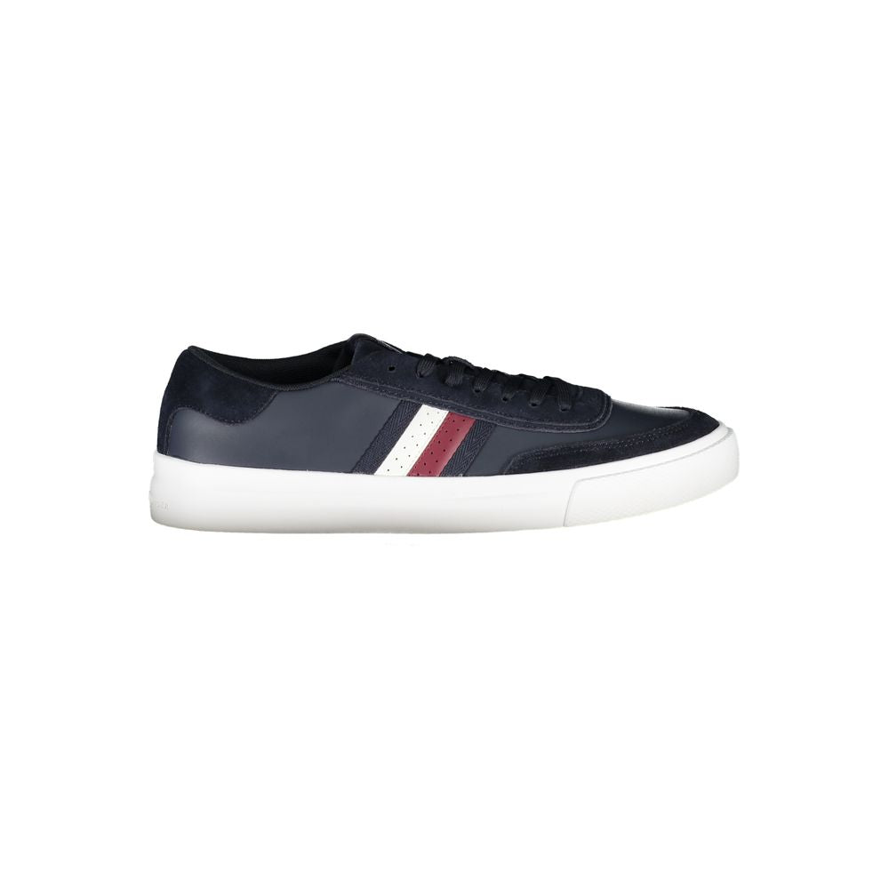 Blue Leather Men Sneaker mens luxury fashion - Mens Edit