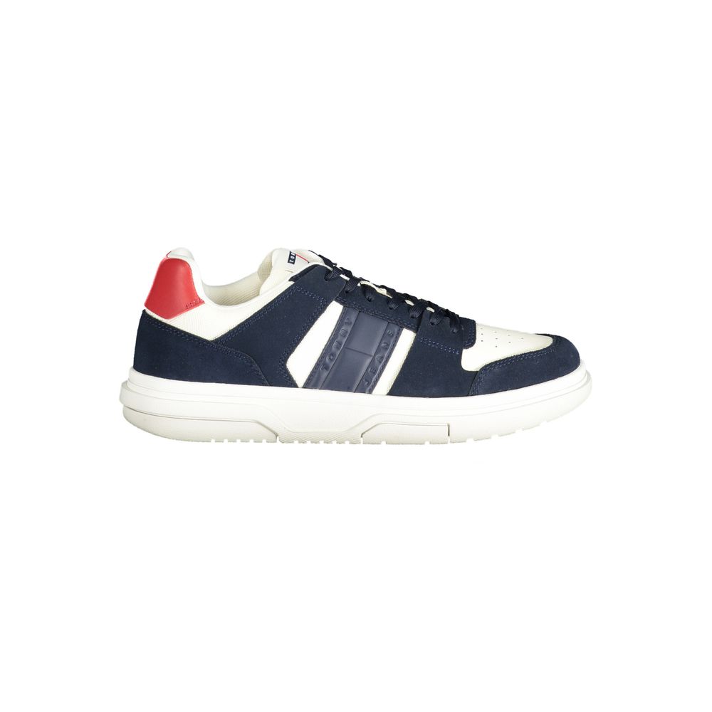 Blue Leather Men Sneaker mens luxury fashion - Mens Edit