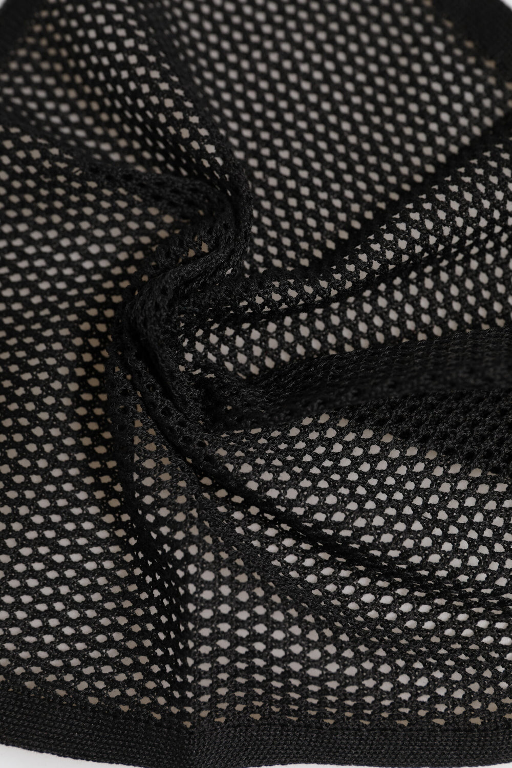 Dolce & Gabbana 100% Cotton Patterned Square Foulard in Black