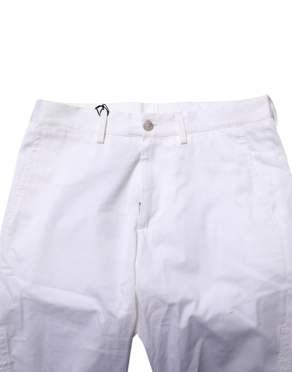Dolce & Gabbana Cotton Stretch Bermuda Shorts in White