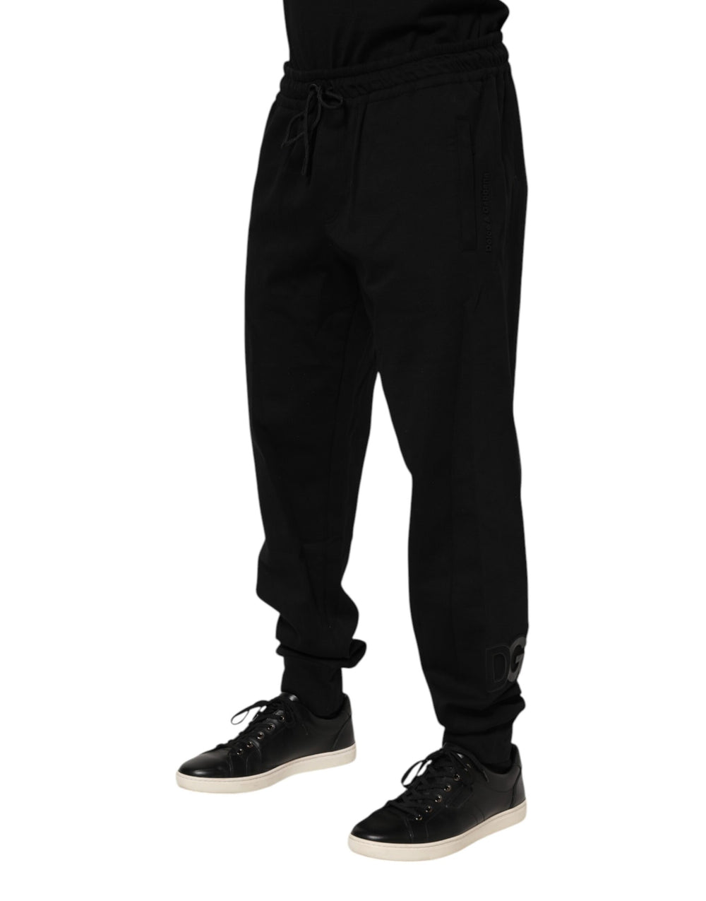 Dolce & Gabbana Cotton-Nylon Jogger Pants in Black