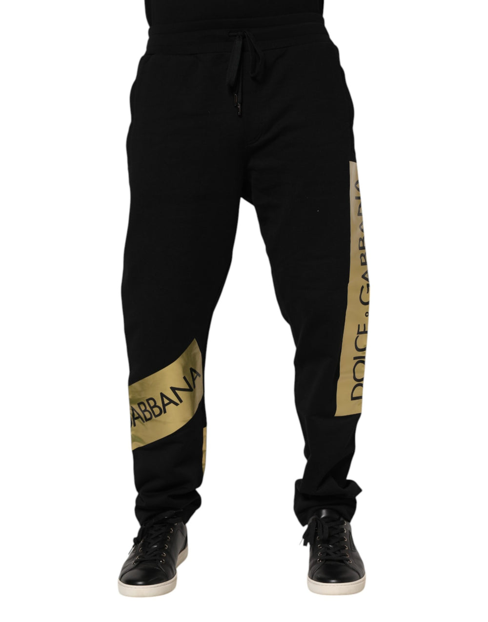Dolce & Gabbana 100% Cotton Jogger Pants in Black