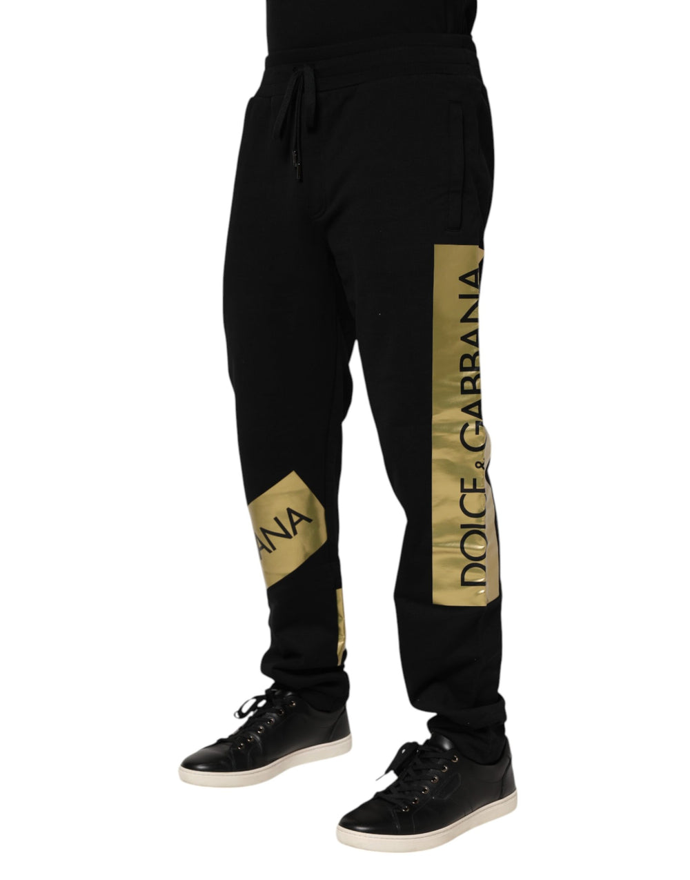 Dolce & Gabbana 100% Cotton Jogger Pants in Black