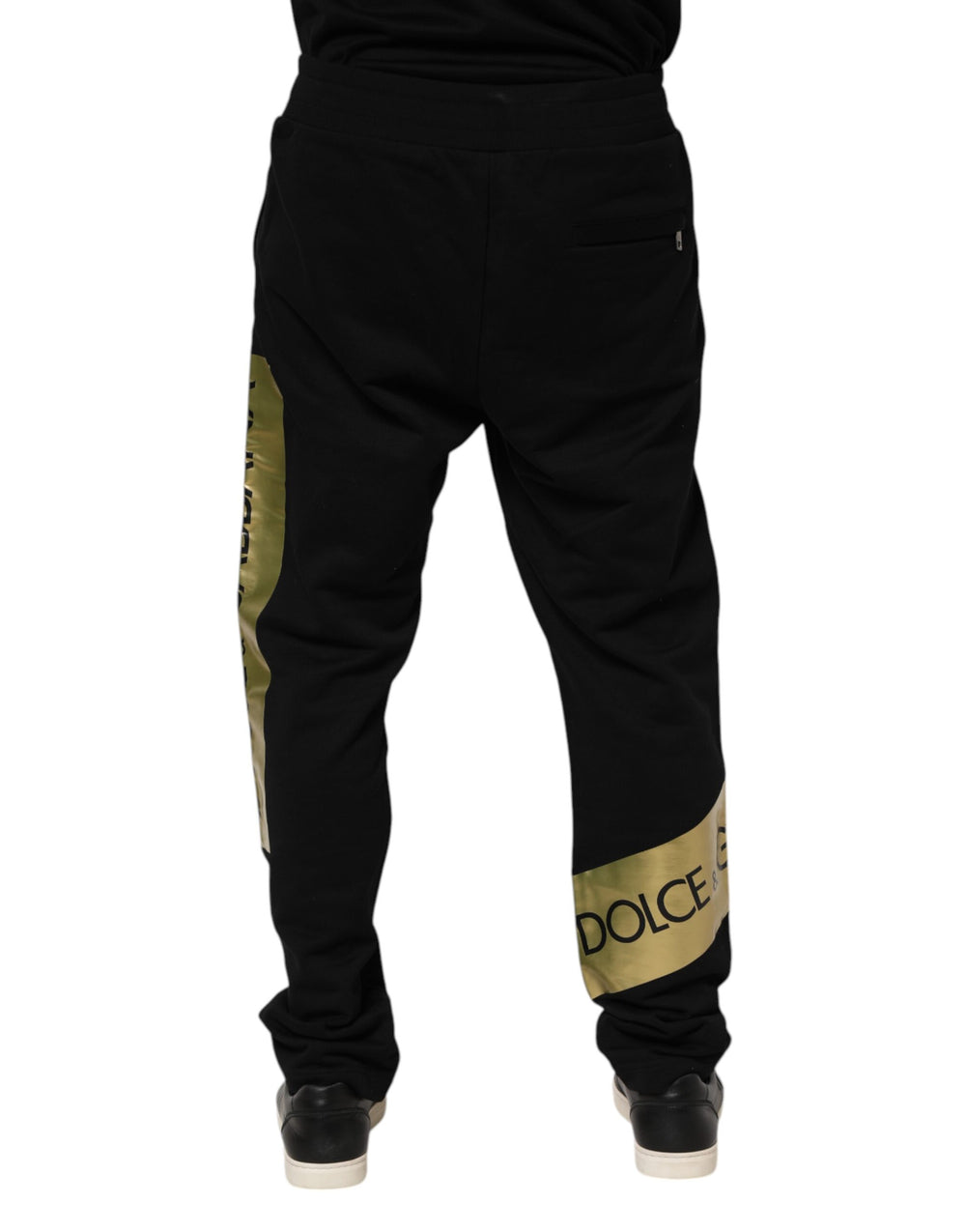 Dolce & Gabbana 100% Cotton Jogger Pants in Black