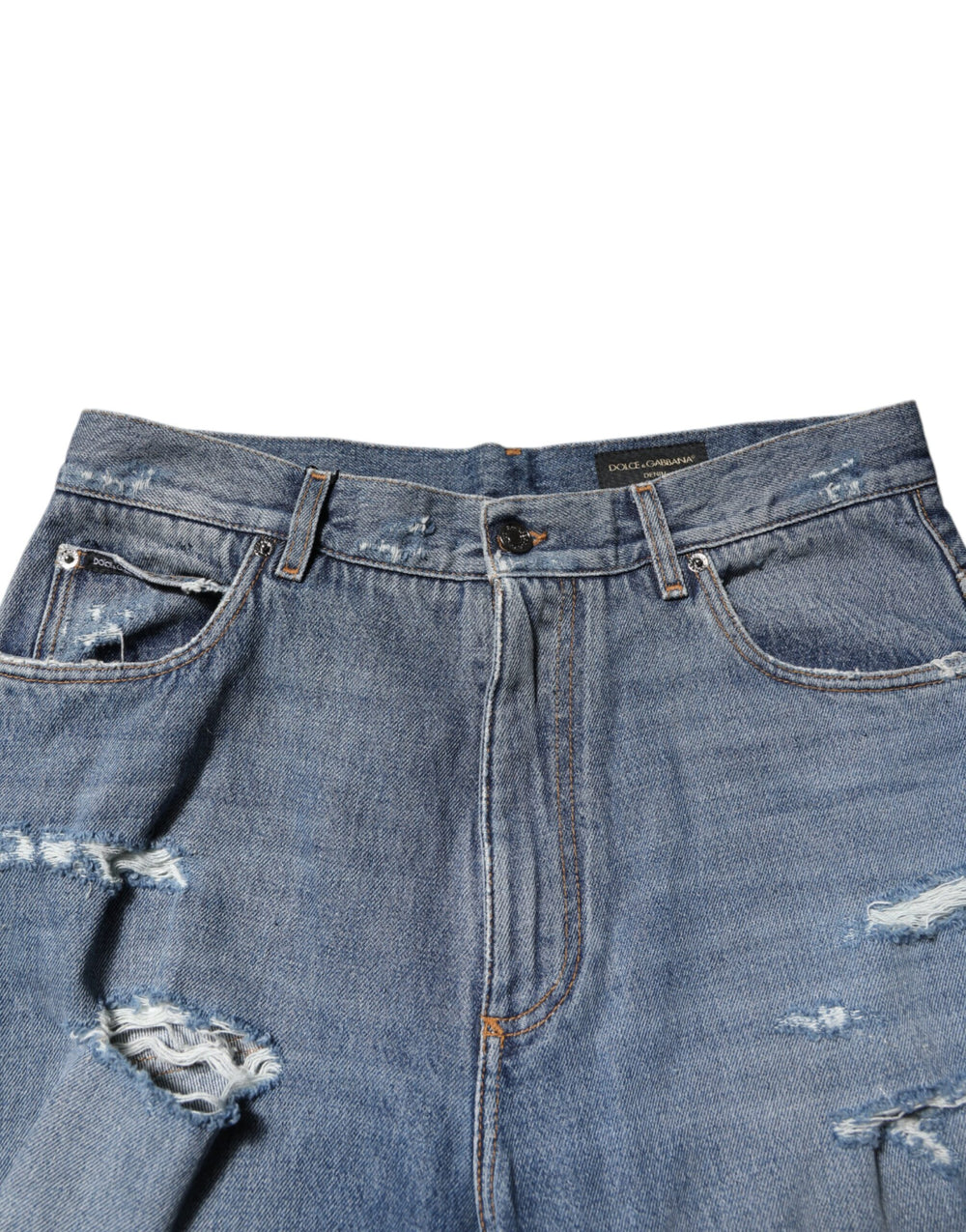 Dolce & Gabbana Straight-Leg Denim Jeans in Blue