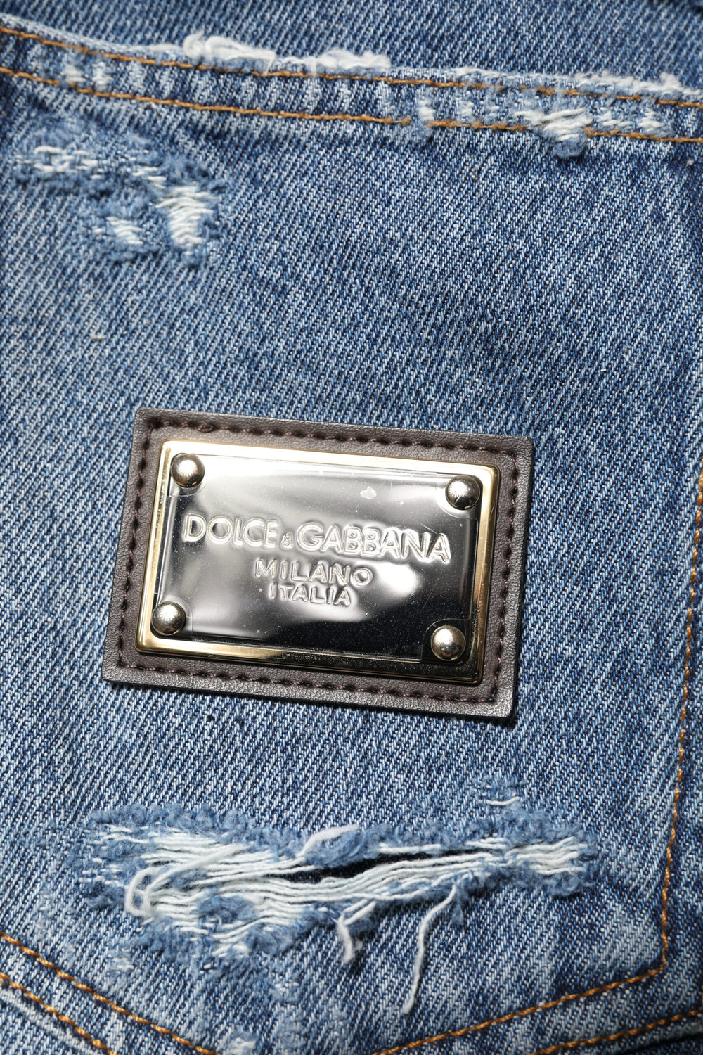 Dolce & Gabbana Straight-Leg Denim Jeans in Blue