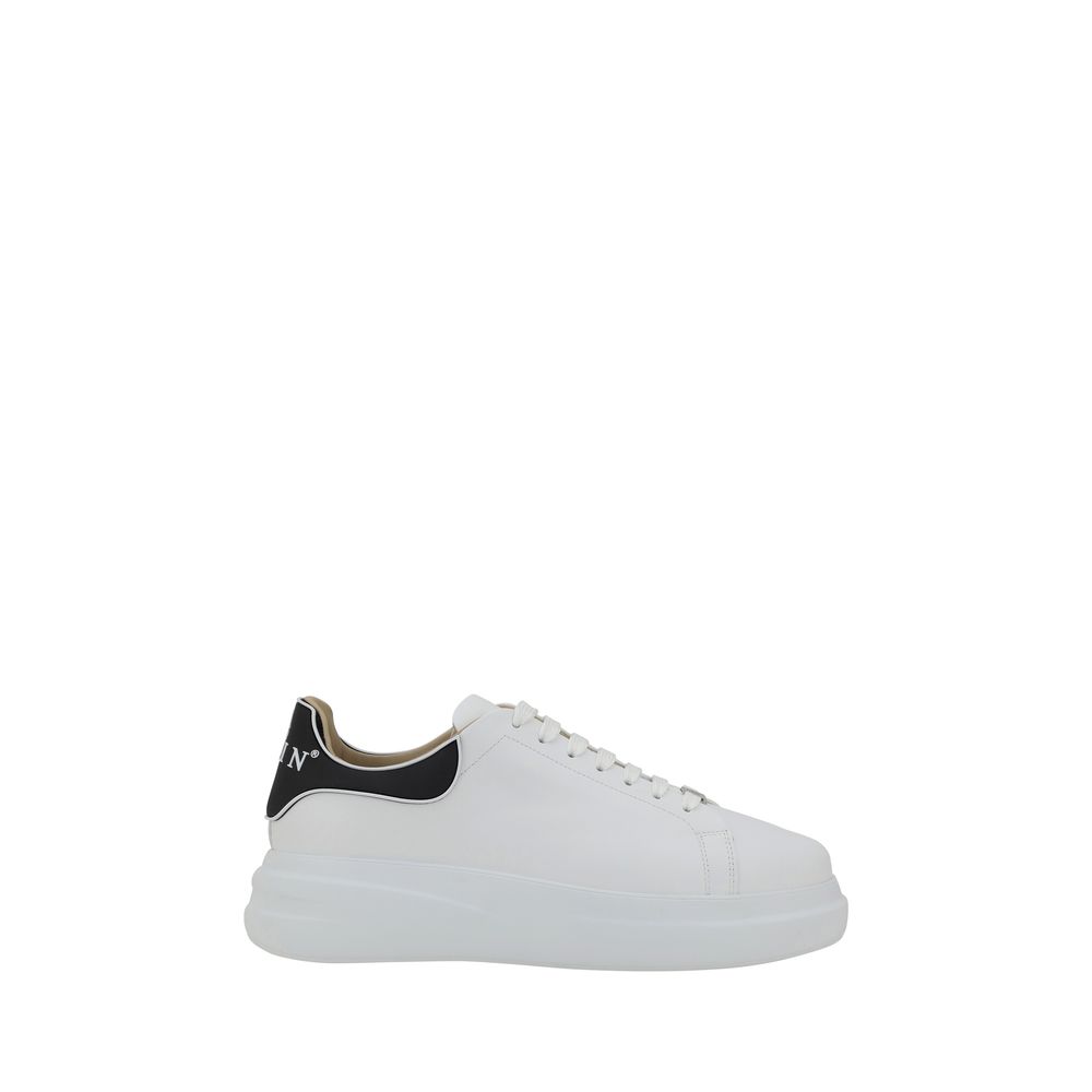 Philipp Plein White Calf Leather Sneakers mens luxury fashion - Mens Edit