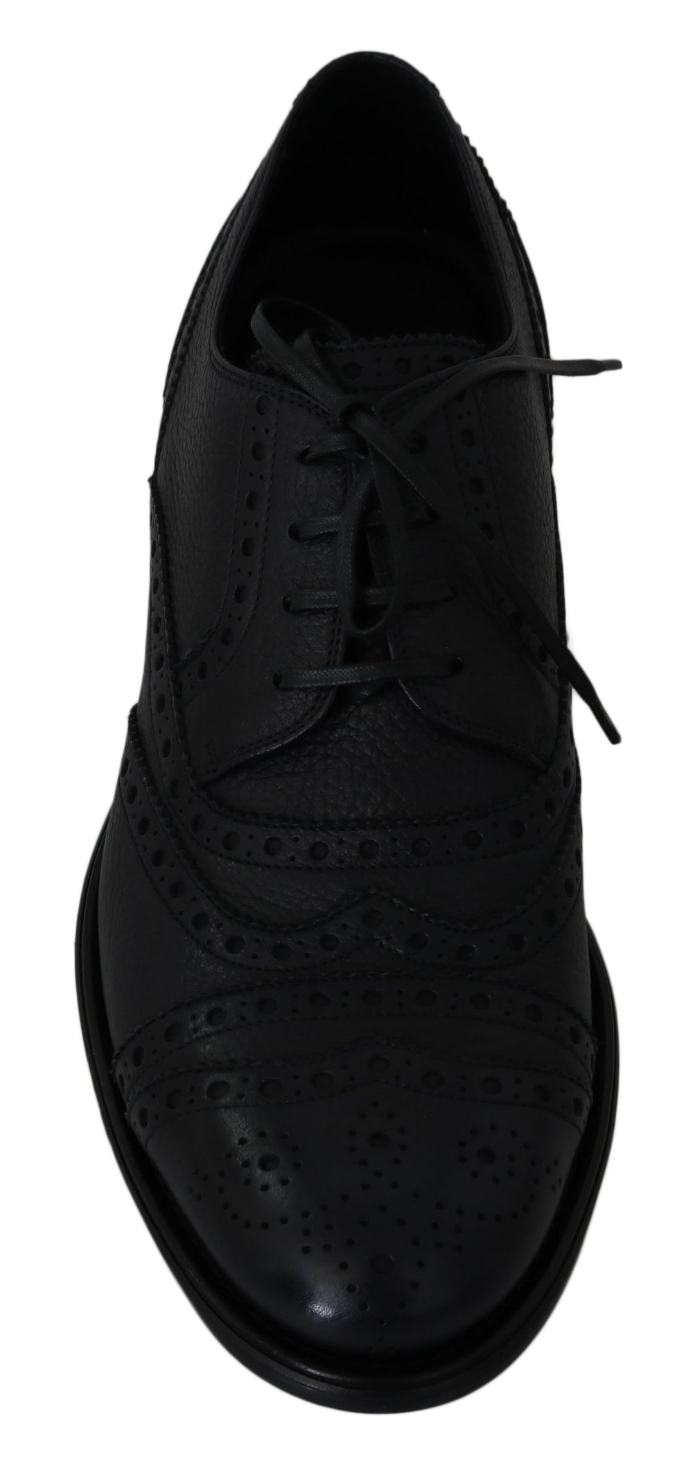 Dolce & Gabbana Leather Wingtip Derby in Dark Blue