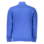 La Martina Cotton Jersey Zip Sweatshirt in Blue