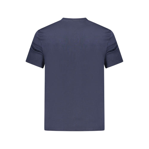 Calvin Klein Μπλε Βαμβακερό T-Shirt