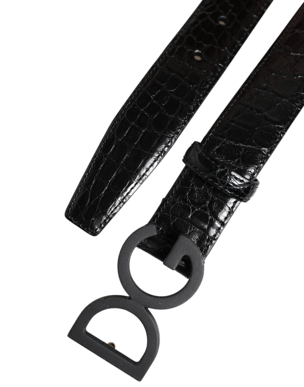 Dolce & Gabbana Leather Belt in Black