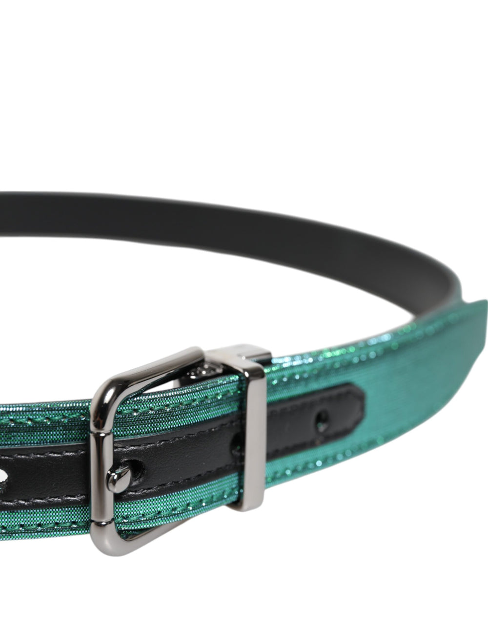 Dolce & Gabbana Polyester Belt in Black and Green