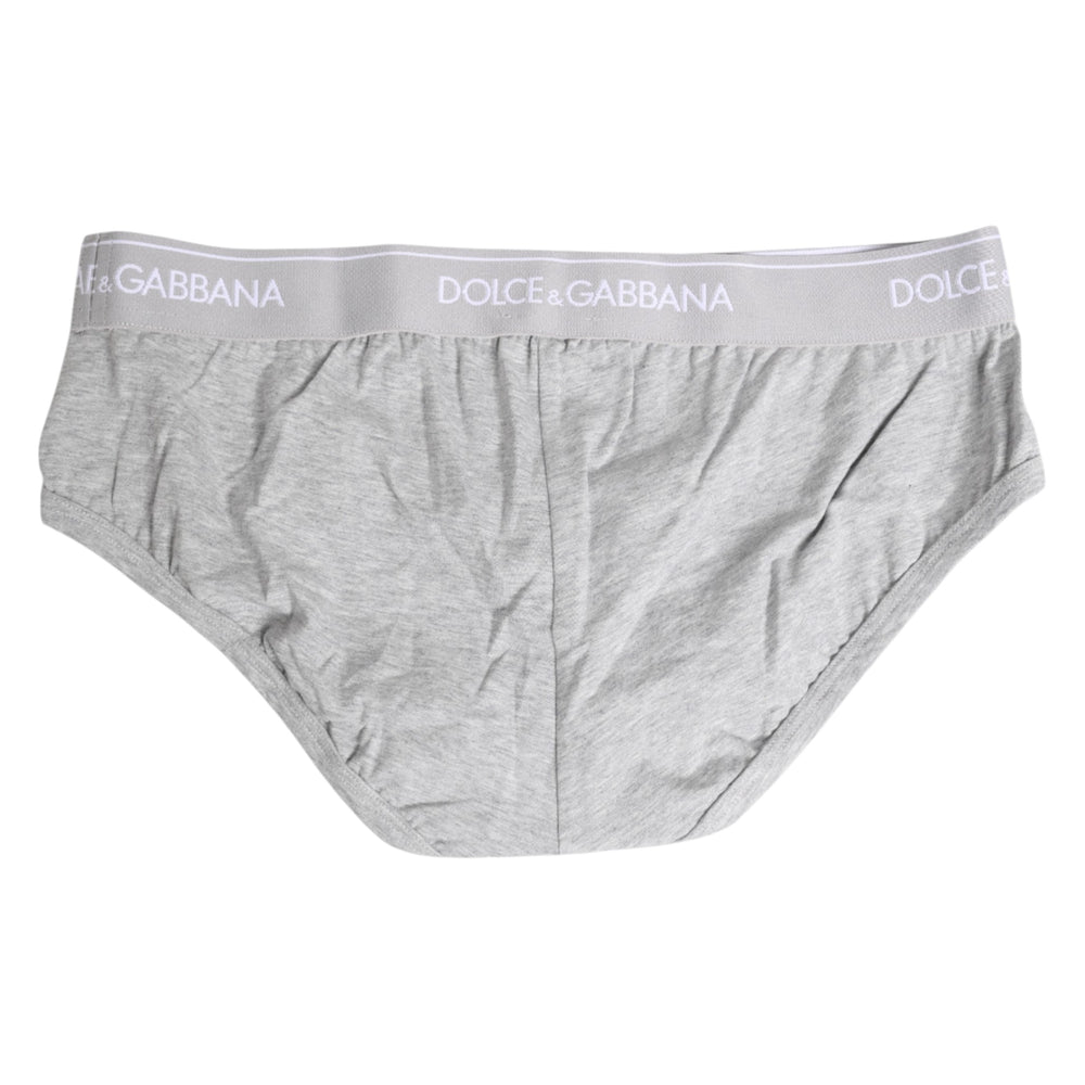 Dolce & Gabbana Cotton Stretch Brief in Grey