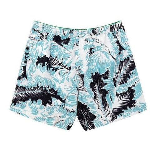Bottega Veneta Shorts Κολύμβησης με Feather-Print σε Λευκό