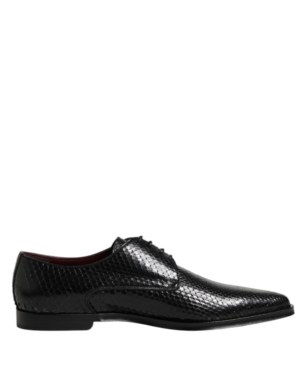 Dolce & Gabbana Python Leather Derby Shoes in Black