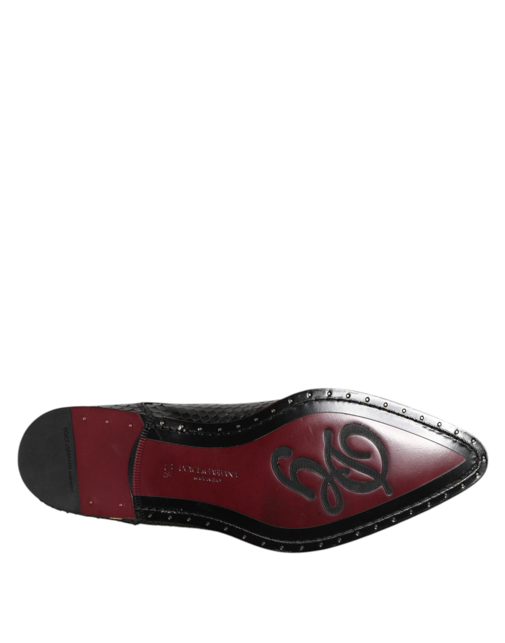 Dolce & Gabbana Python Leather Derby Shoes in Black