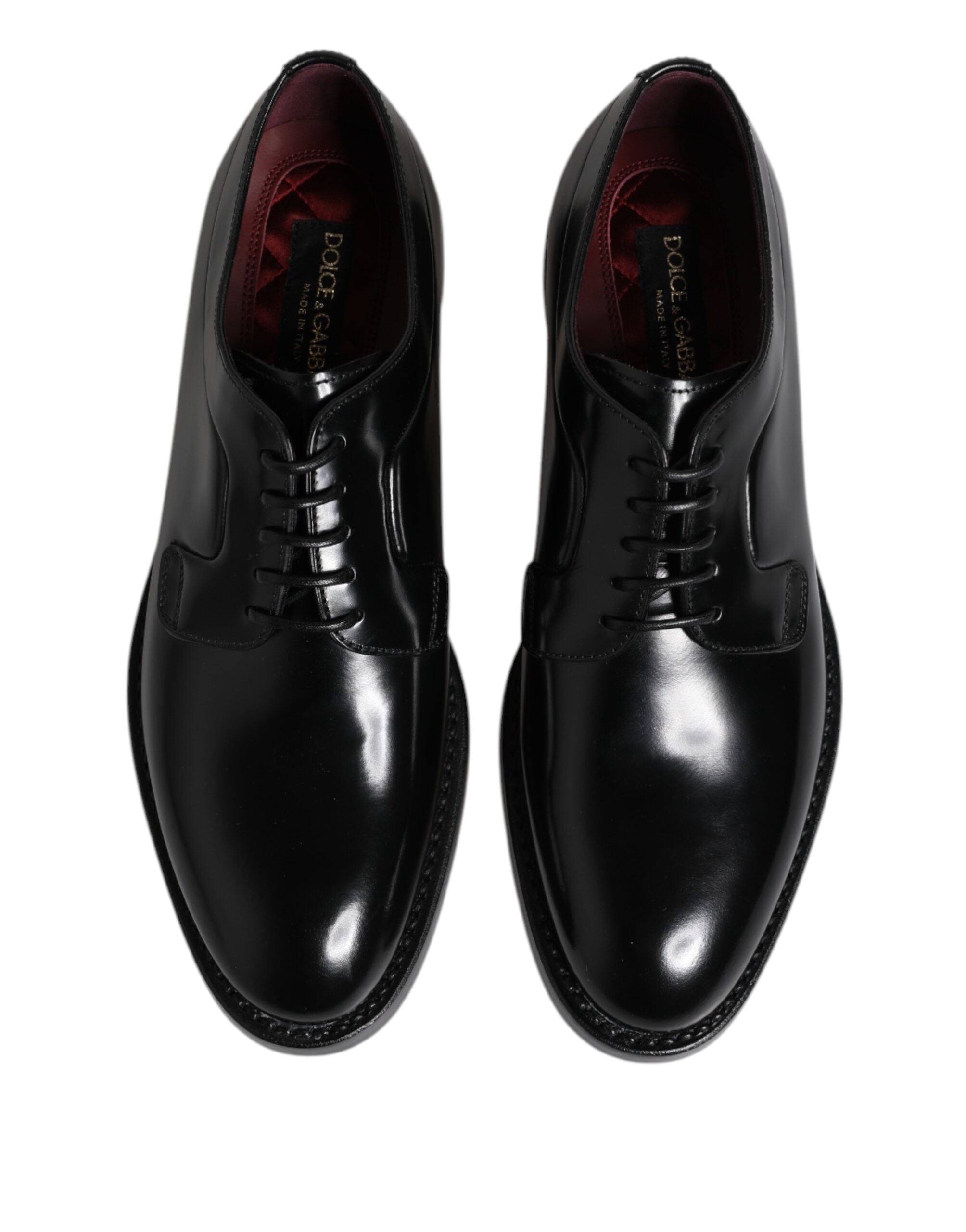 Dolce & Gabbana Δερμάτινα Derby Shoes από δέρμα μοσχαριού σε Μαύρο