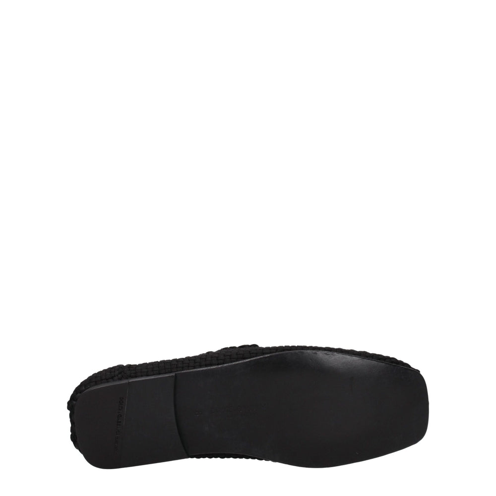 Dolce & Gabbana Fabric Slip-On Loafers in Black