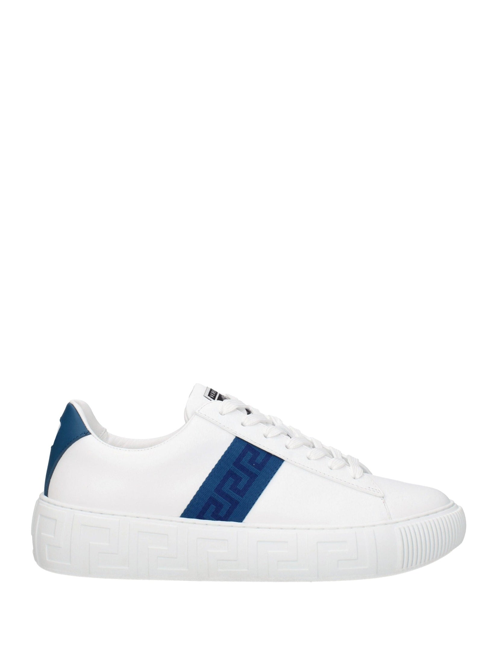 Versace Leather Low-Top Sneakers Logo