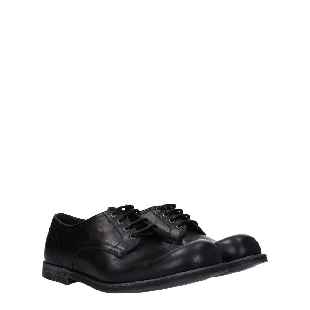 Dolce & Gabbana Leather Oxford Shoes in Black