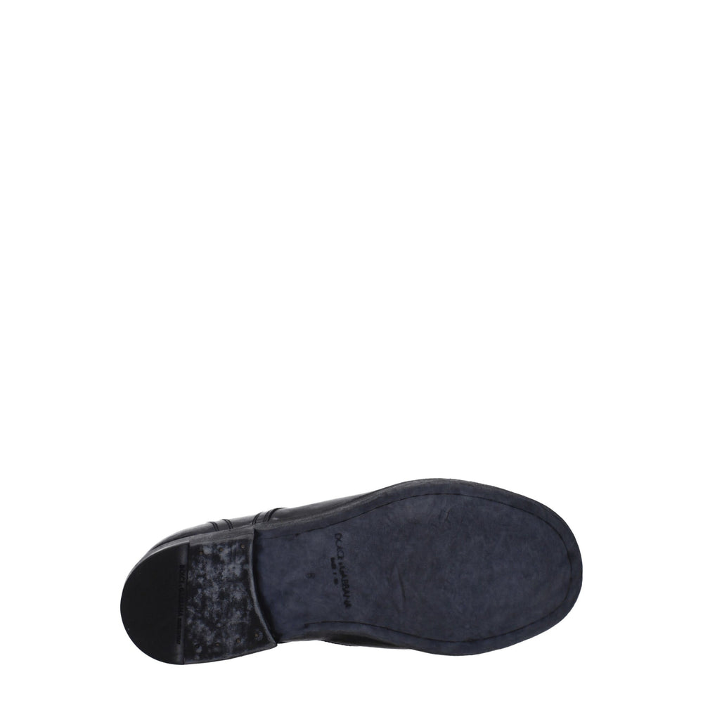 Dolce & Gabbana Leather Oxford Shoes in Black