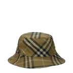 Burberry Green Cotton Bucket Hat Check Pattern mens luxury fashion - Mens Edit