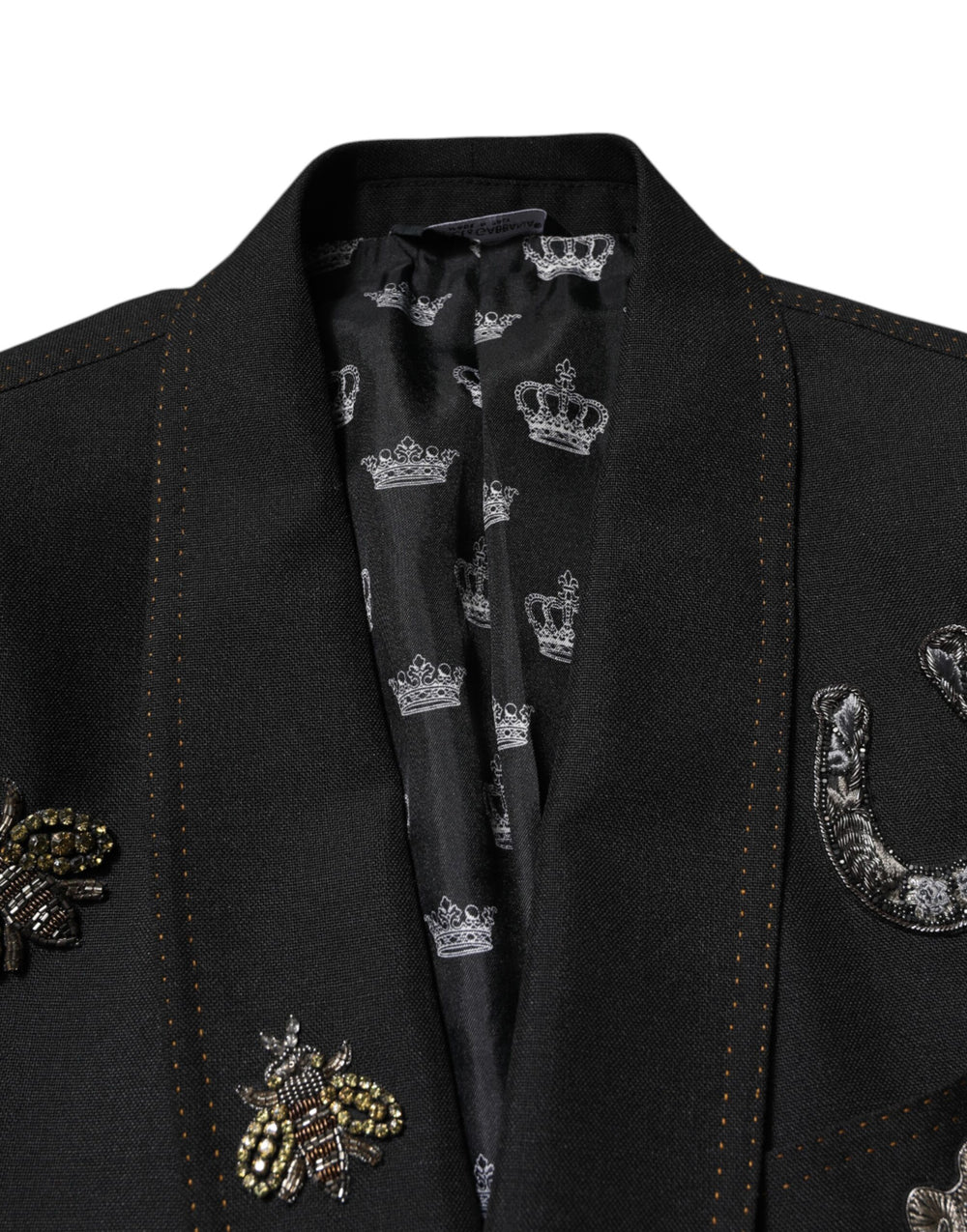 Dolce & Gabbana Wool-Mohair Blazer in Black