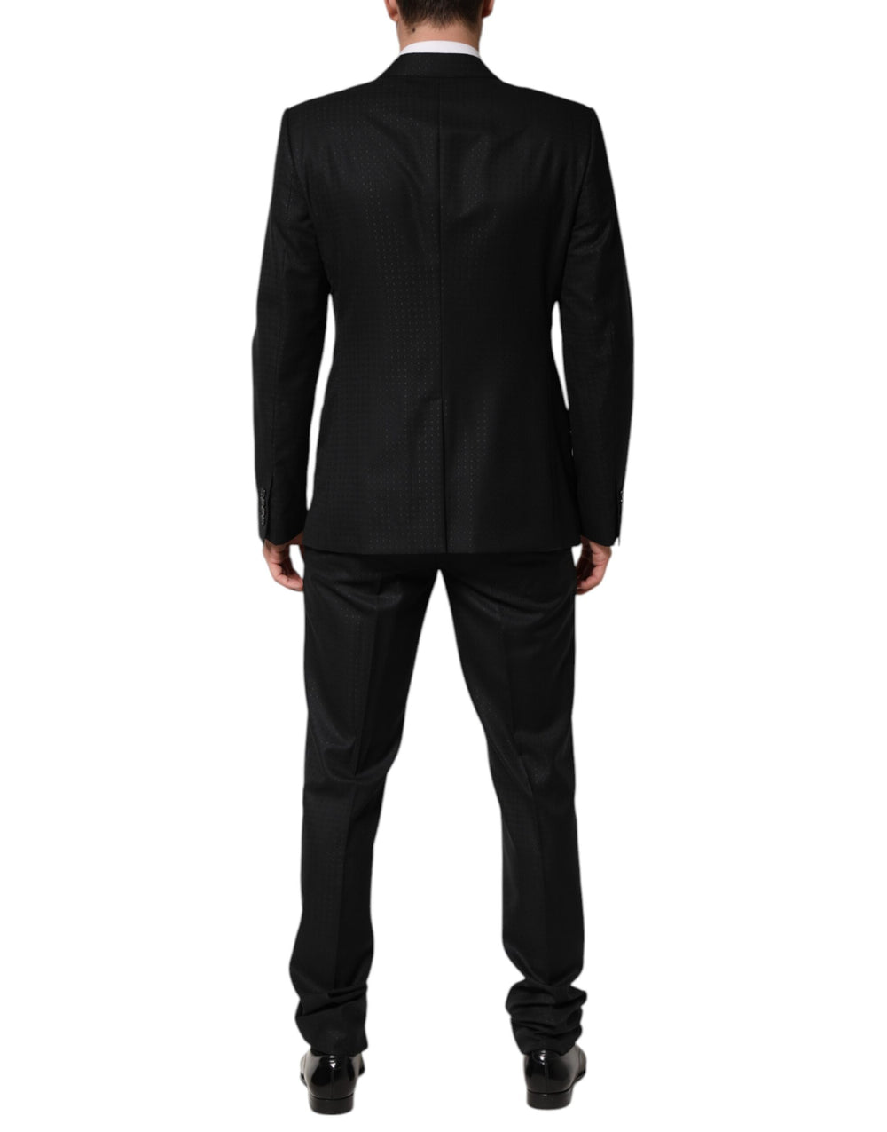 Dolce & Gabbana Virgin Wool Blend Two-Piece Suit in Black