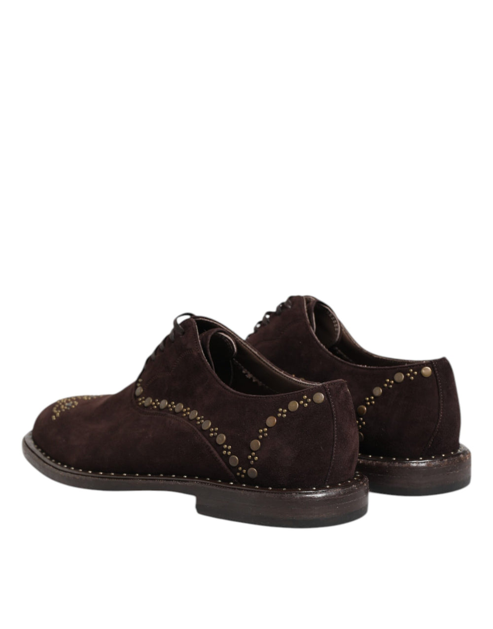 Dolce & Gabbana Suede Lace-Up Oxford Shoes in Brown