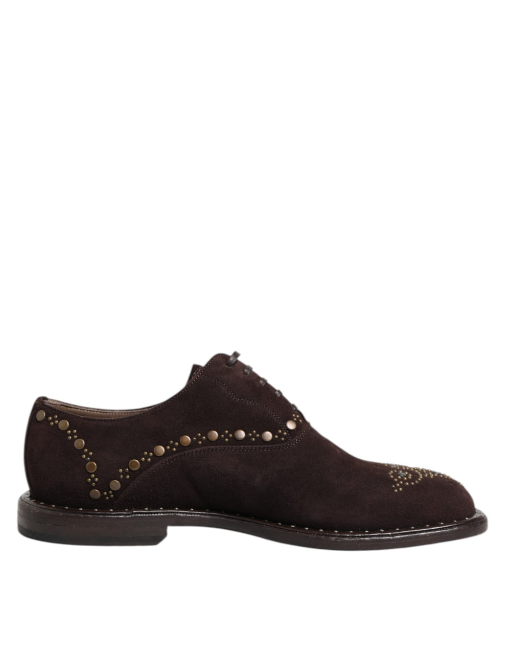Dolce & Gabbana Suede Lace-Up Oxford Shoes in Brown