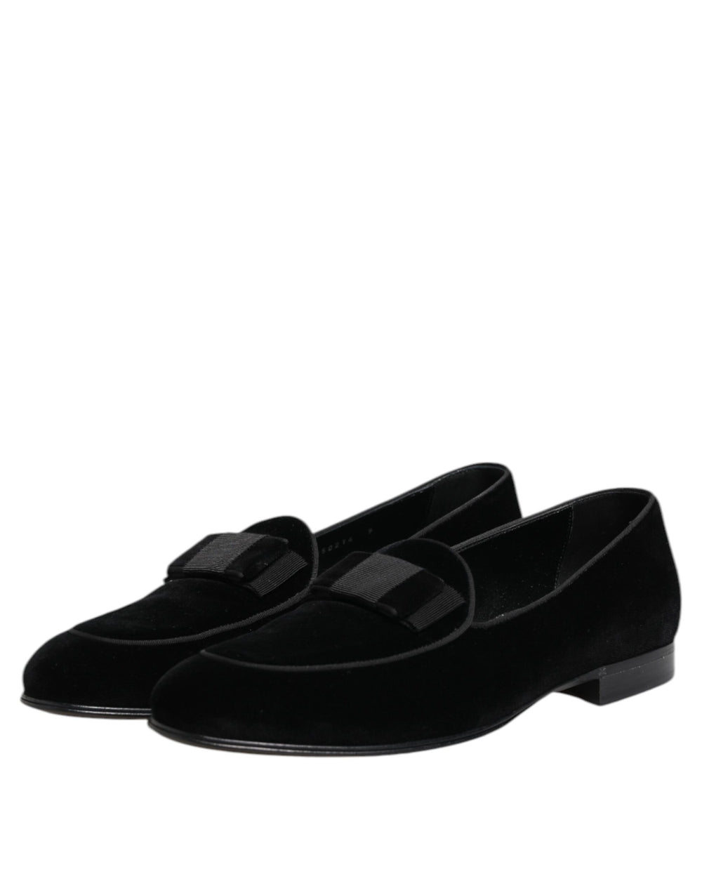 Dolce & Gabbana Velvet Loafers in Black