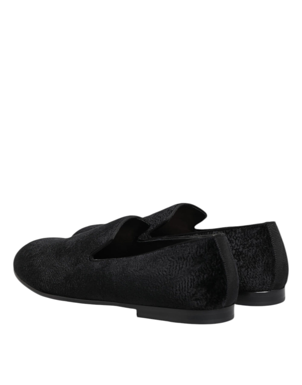 Dolce & Gabbana Velvet Loafers in Black