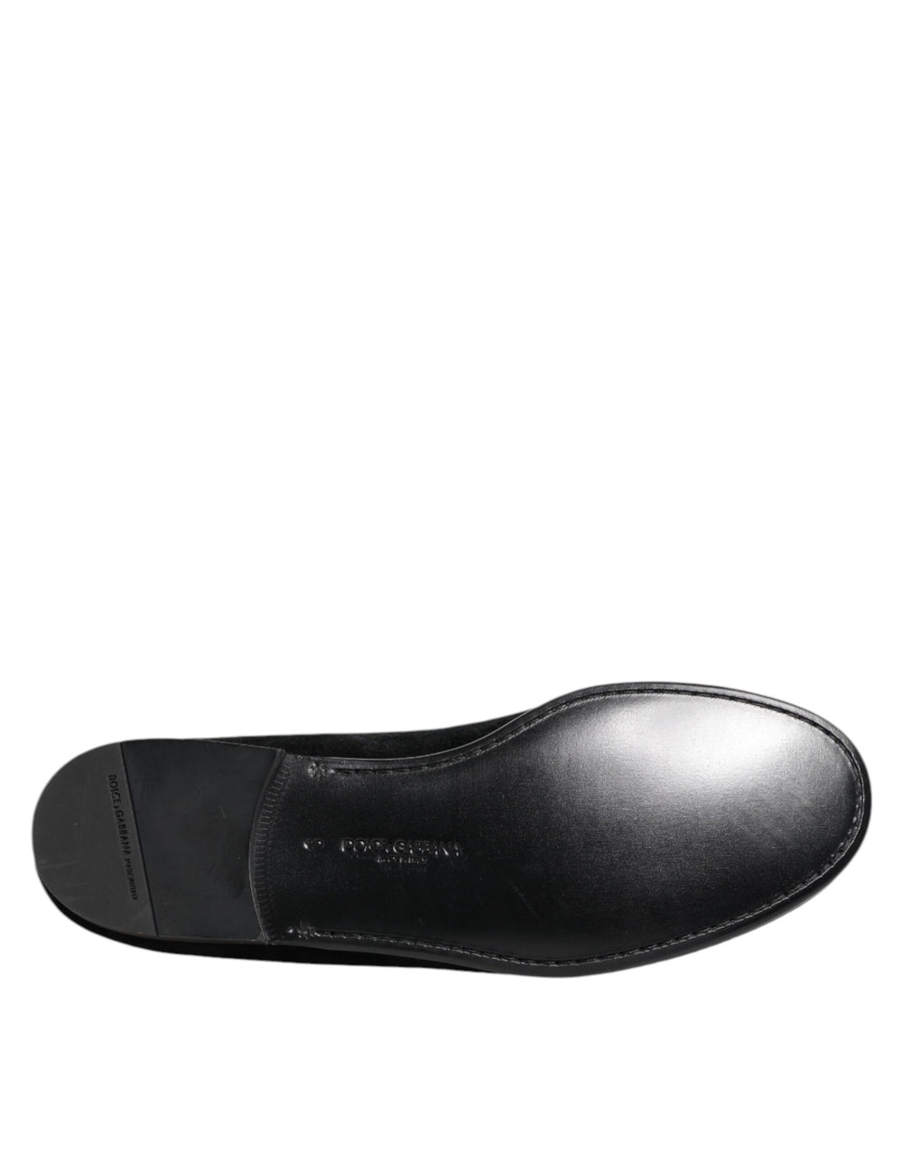 Dolce & Gabbana Velvet Loafers in Black