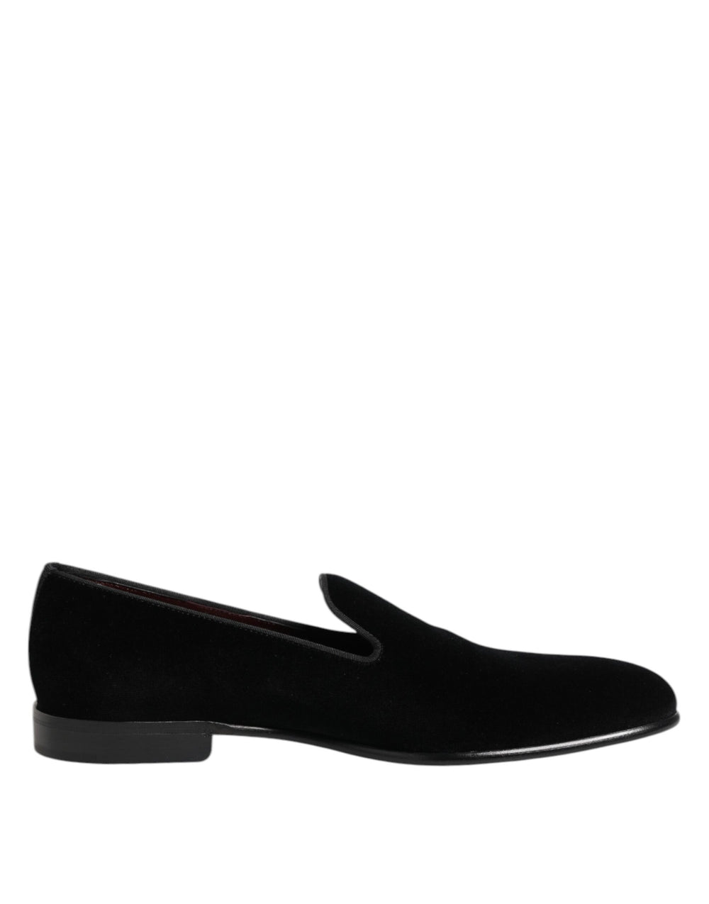 Dolce & Gabbana Velvet Slip-On Loafers in Black
