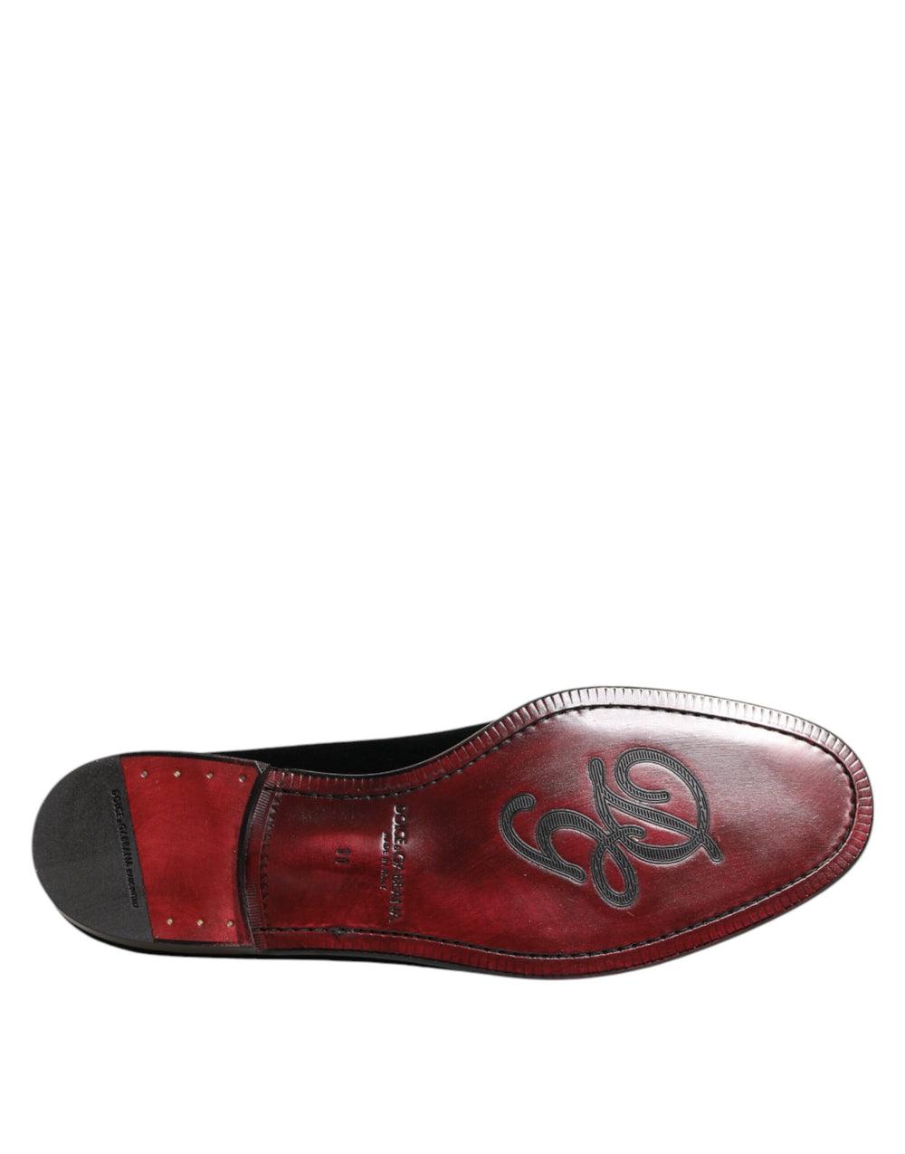 Dolce & Gabbana Velvet Slip-On Loafers in Black