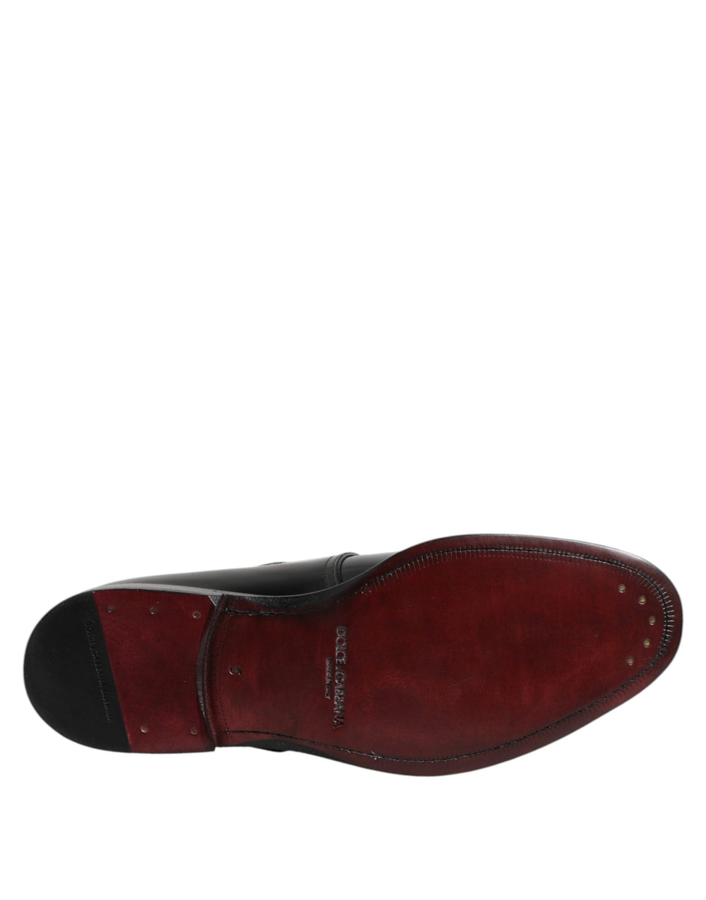 Dolce & Gabbana Leather Monk Strap Derby Shoes in Black