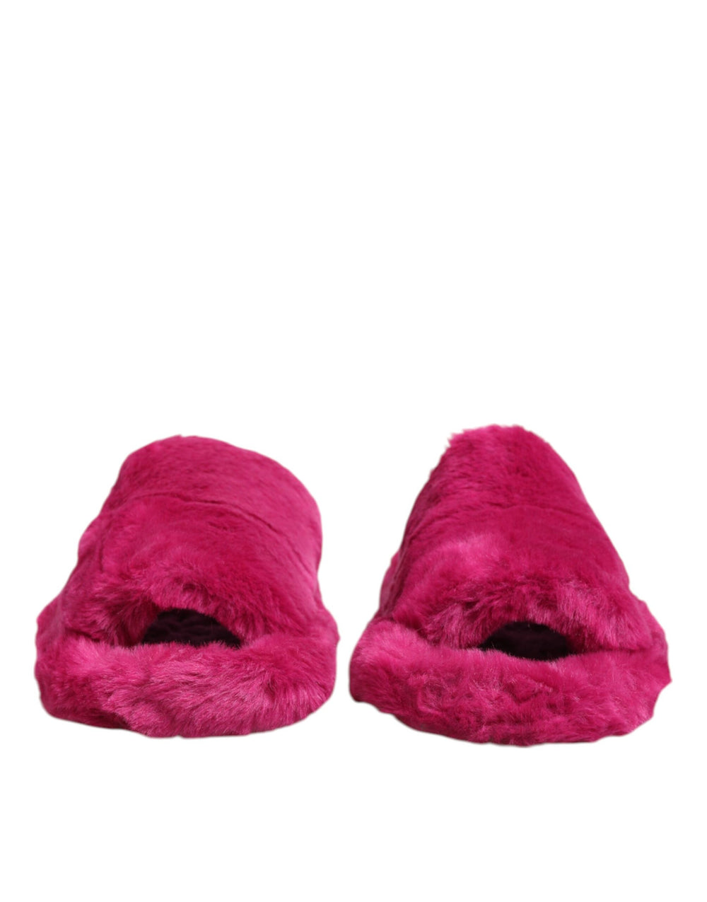 Pink Acrylic Faux Fur Mens Flats Sandals Shoes mens luxury fashion - Mens Edit