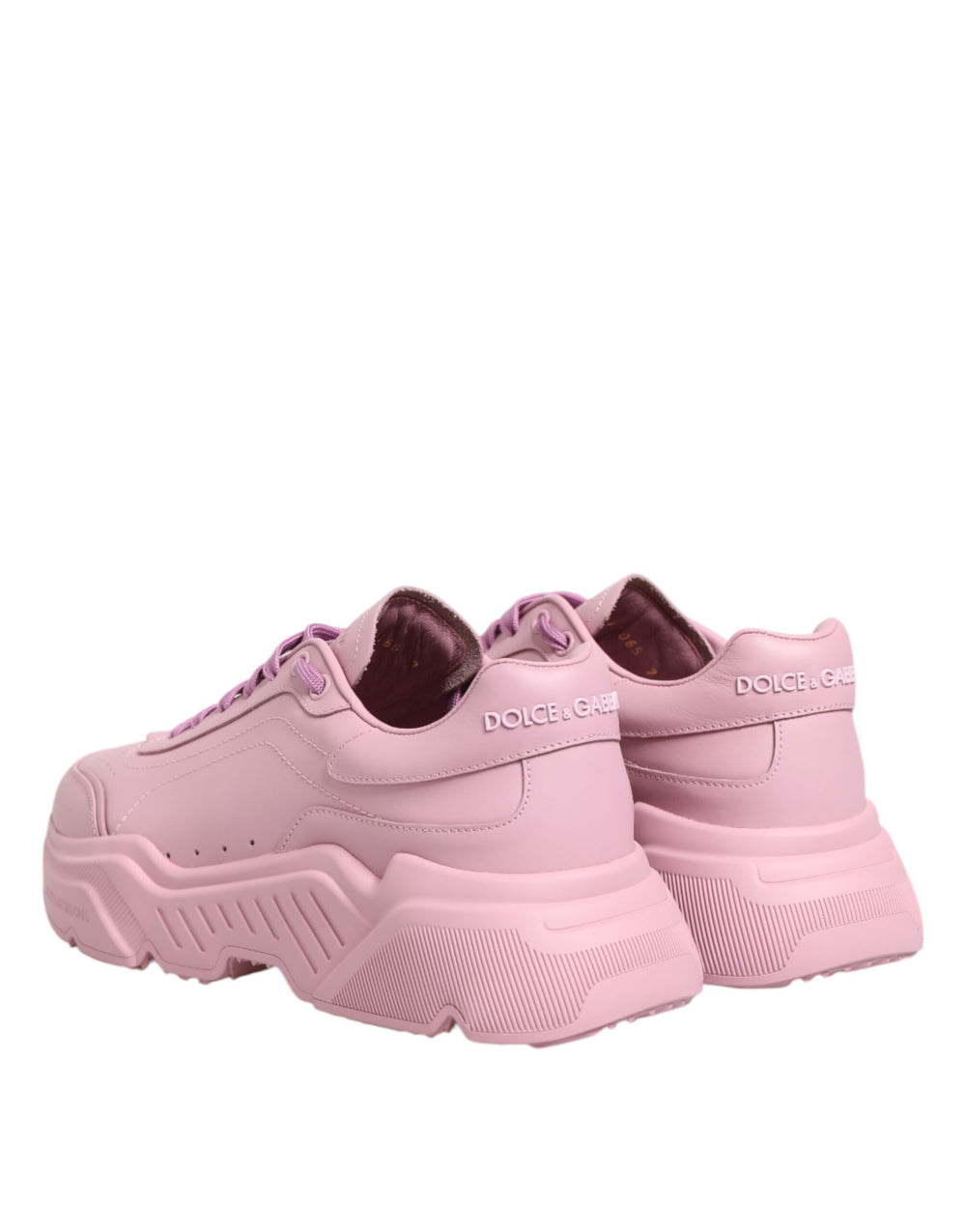 Dolce & Gabbana Calfskin Leather Daymaster Low Top Sneakers in Pink