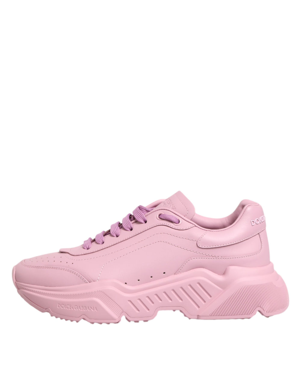 Dolce & Gabbana Calfskin Leather Daymaster Low Top Sneakers in Pink