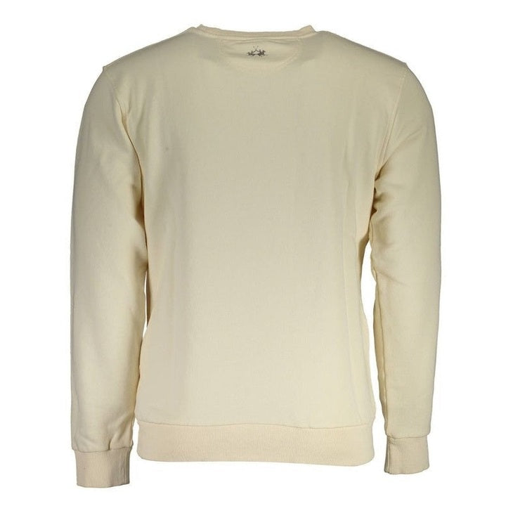 La Martina Cotton Blend Crew-Neck Sweatshirt in Grey