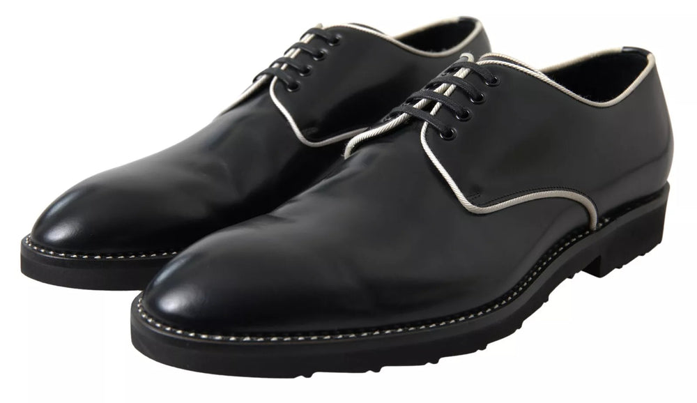 Dolce & Gabbana Leather Formal Dress Shoes in Black and White