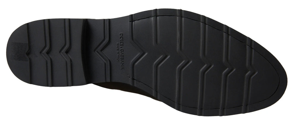 Dolce & Gabbana Leather Formal Dress Shoes in Black and White