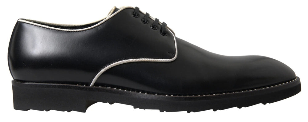 Dolce & Gabbana Leather Formal Dress Shoes in Black and White