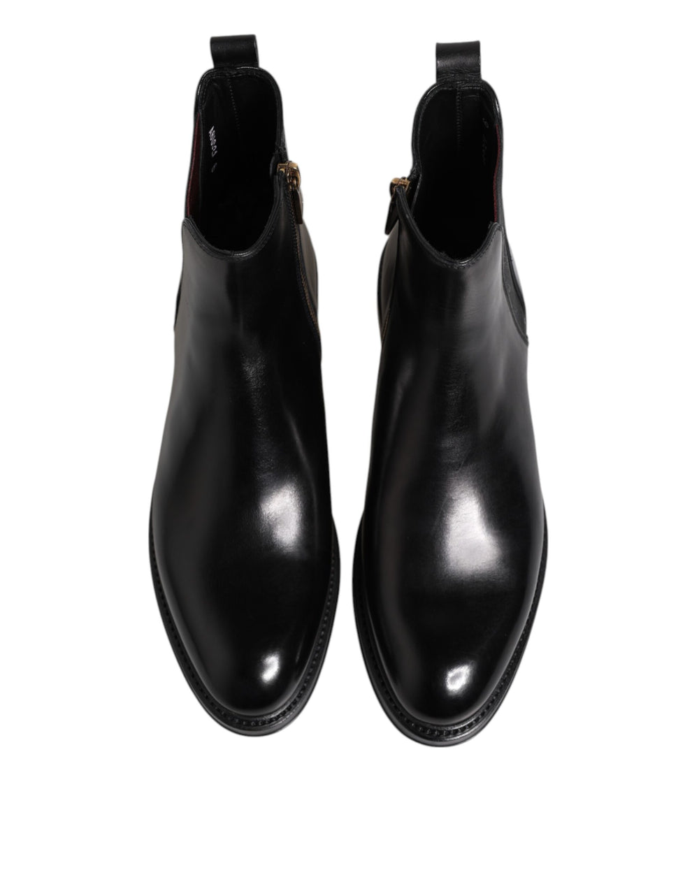 Dolce & Gabbana Leather Chelsea Boots in Black