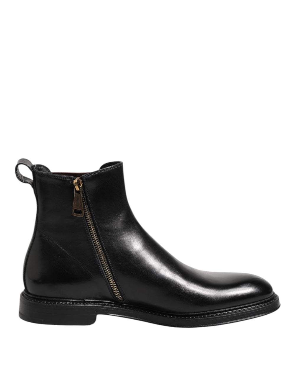 Dolce & Gabbana Leather Chelsea Boots in Black