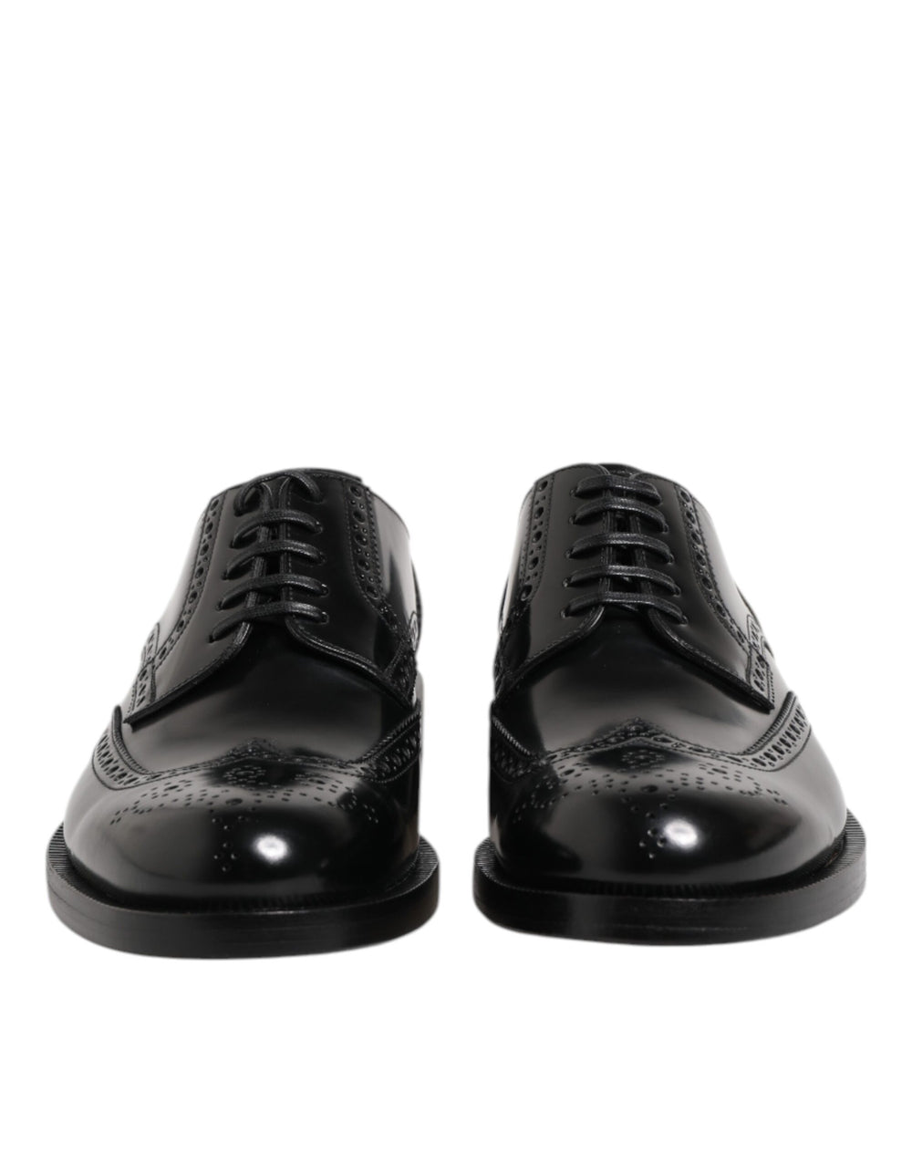 Black Leather Derby Wingtip Formal Shoes mens luxury fashion - Mens Edit