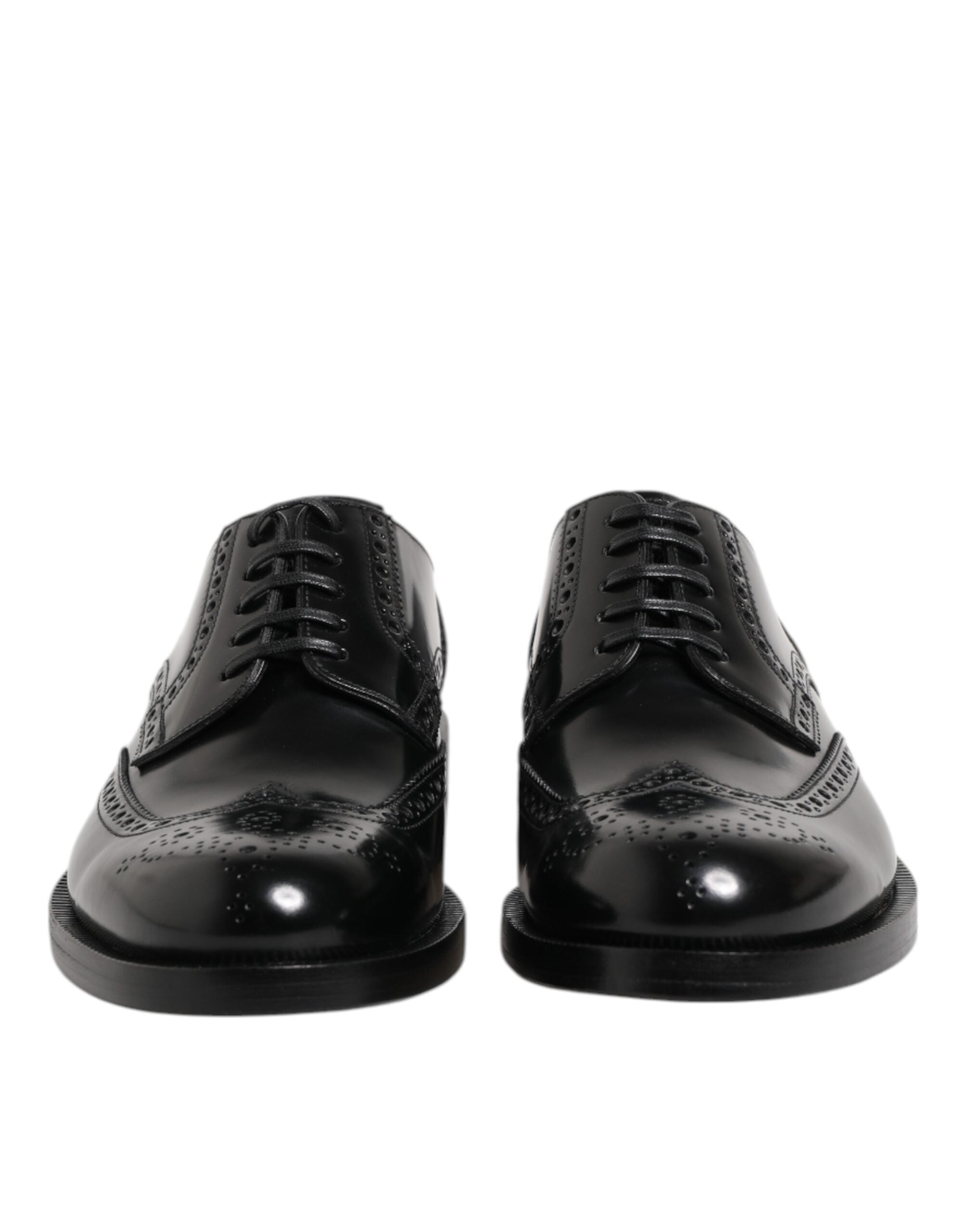 Black Leather Derby Wingtip Formal Shoes mens luxury fashion - Mens Edit
