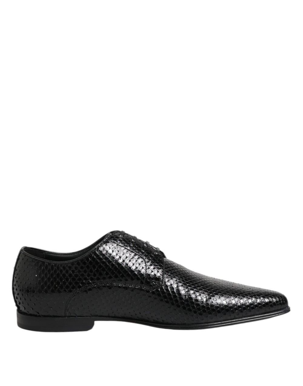 Dolce & Gabbana Python Leather Derby Shoes in Black