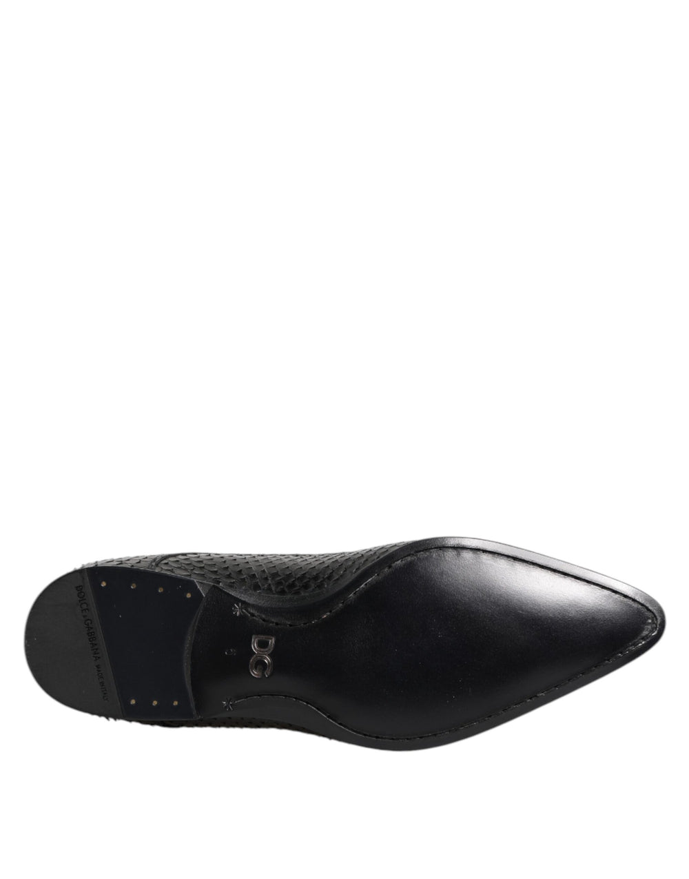 Dolce & Gabbana Python Leather Derby Shoes in Black